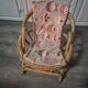 fauteuil enfant en rotin vintage