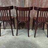 Turned wood bistro chair