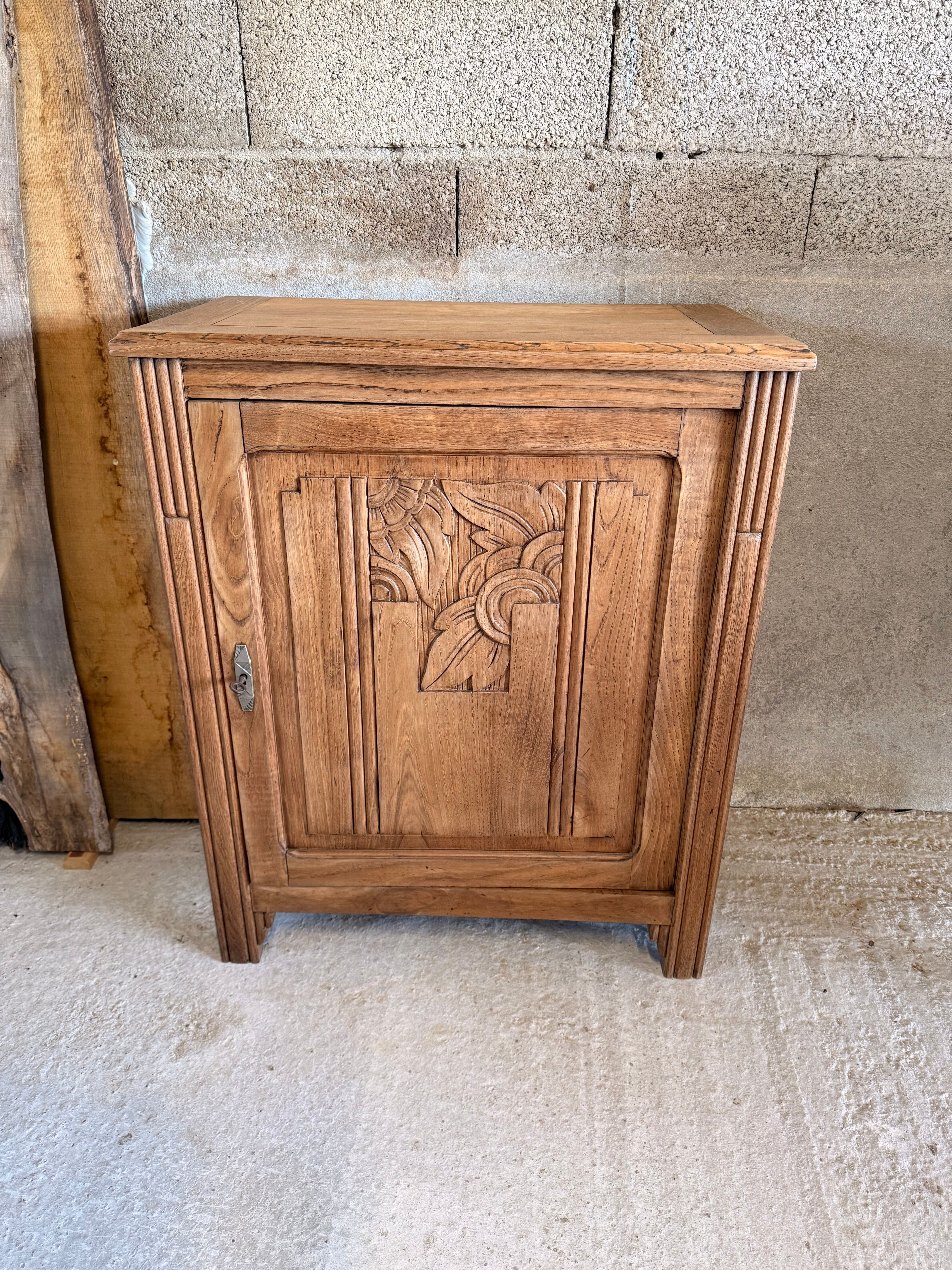 Buffet art deco en chêne