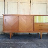 Sideboard vintage of the 50s in light oak