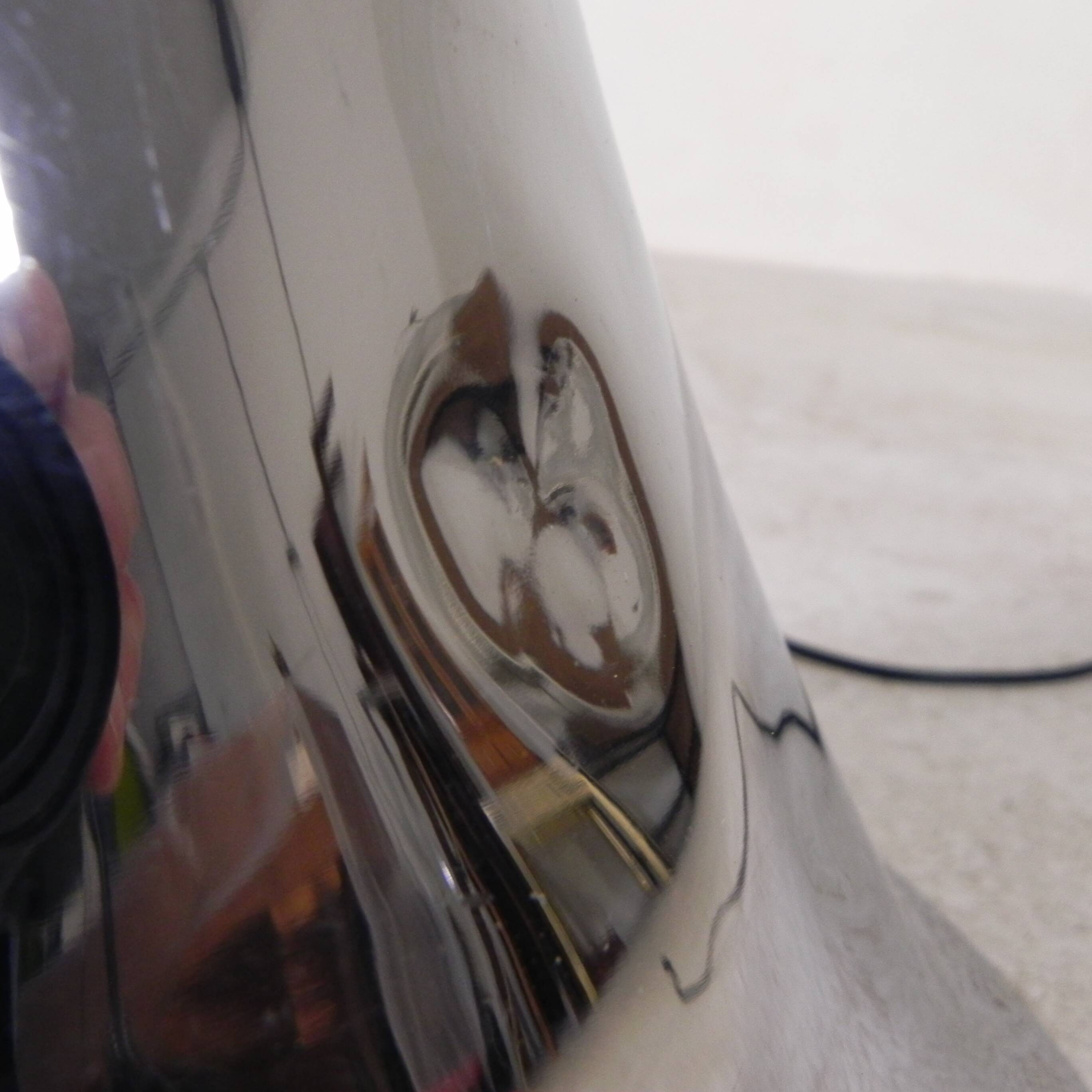 Standing chrome lamp in Art Deco style, Jules Dewaele Brussels, 1950