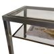 Pair of Brushed Steel Side Tables, Smoked Glass by Guy Lefèvre