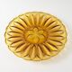 Amber glass dish
