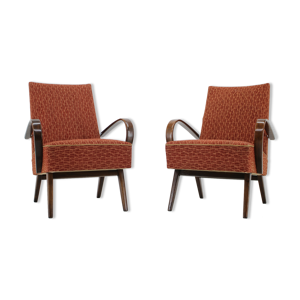 Ensemble de deux fauteuils conçus par Jind?ich Halabala années 1950