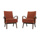Ensemble de deux fauteuils conçus par Jindřich Halabala années 1950