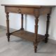 Napoleon III style writing table in oak, turned legs