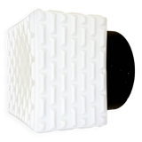 Vintage Square Milk Glass Wall or Ceiling Light, 1970s