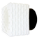 Vintage Square Milk Glass Wall or Ceiling Light, 1970s