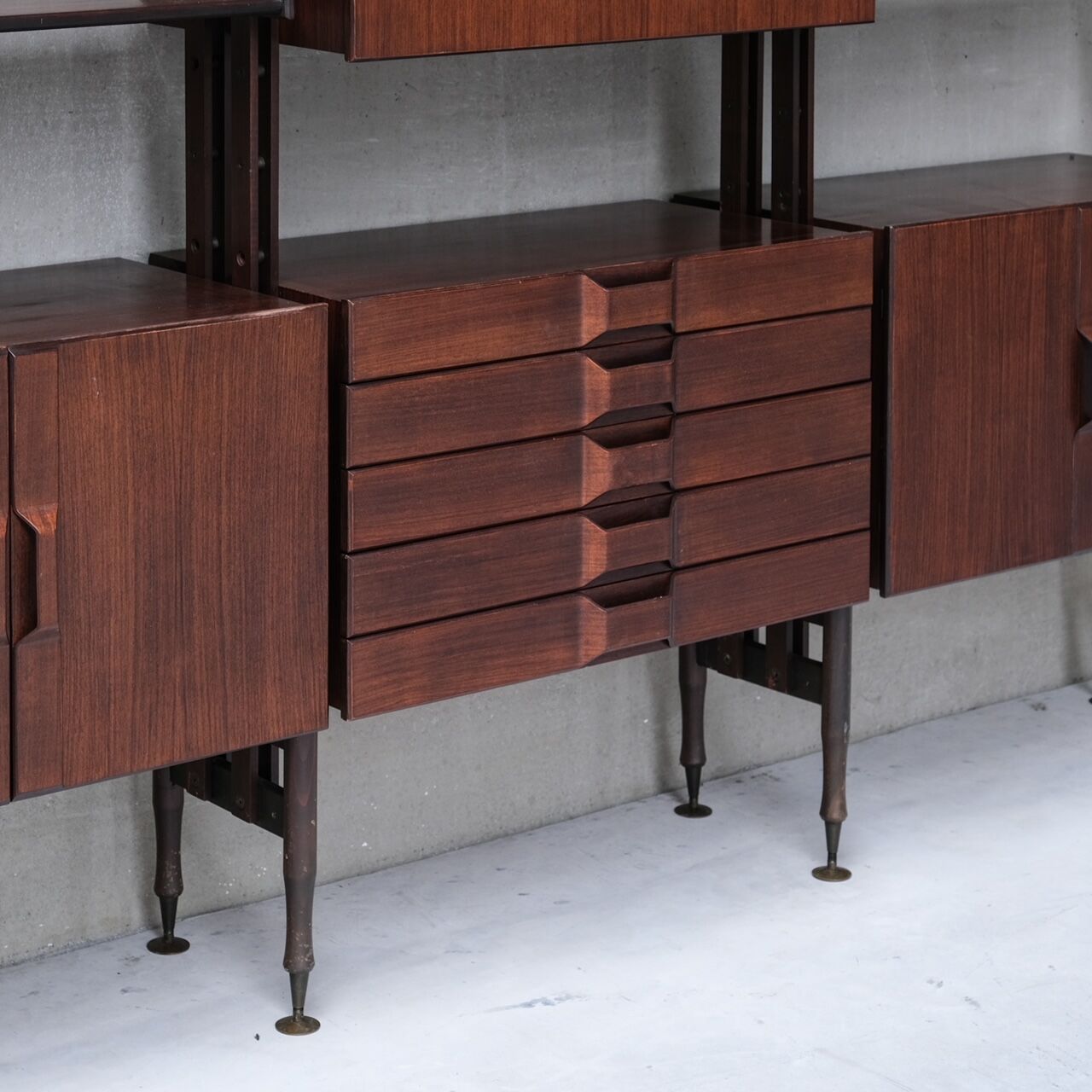 Italian Mid-Century Large Shelving Display