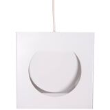 Square metal pendant lamp by Shogo Suzuki for Orno, Finland 1960’s