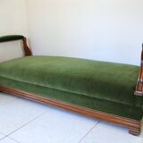 1960 meridian in walnut and velvet