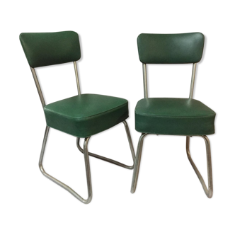 Mid-century skai office chairs