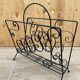 Vintage wrought iron newspapers holder