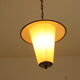 Striped glass pendant lamp, Holland 1950s