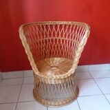 Wicker armchair from the 70s