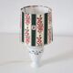 Small recycled vintage lamp — porcelain base, floral shade