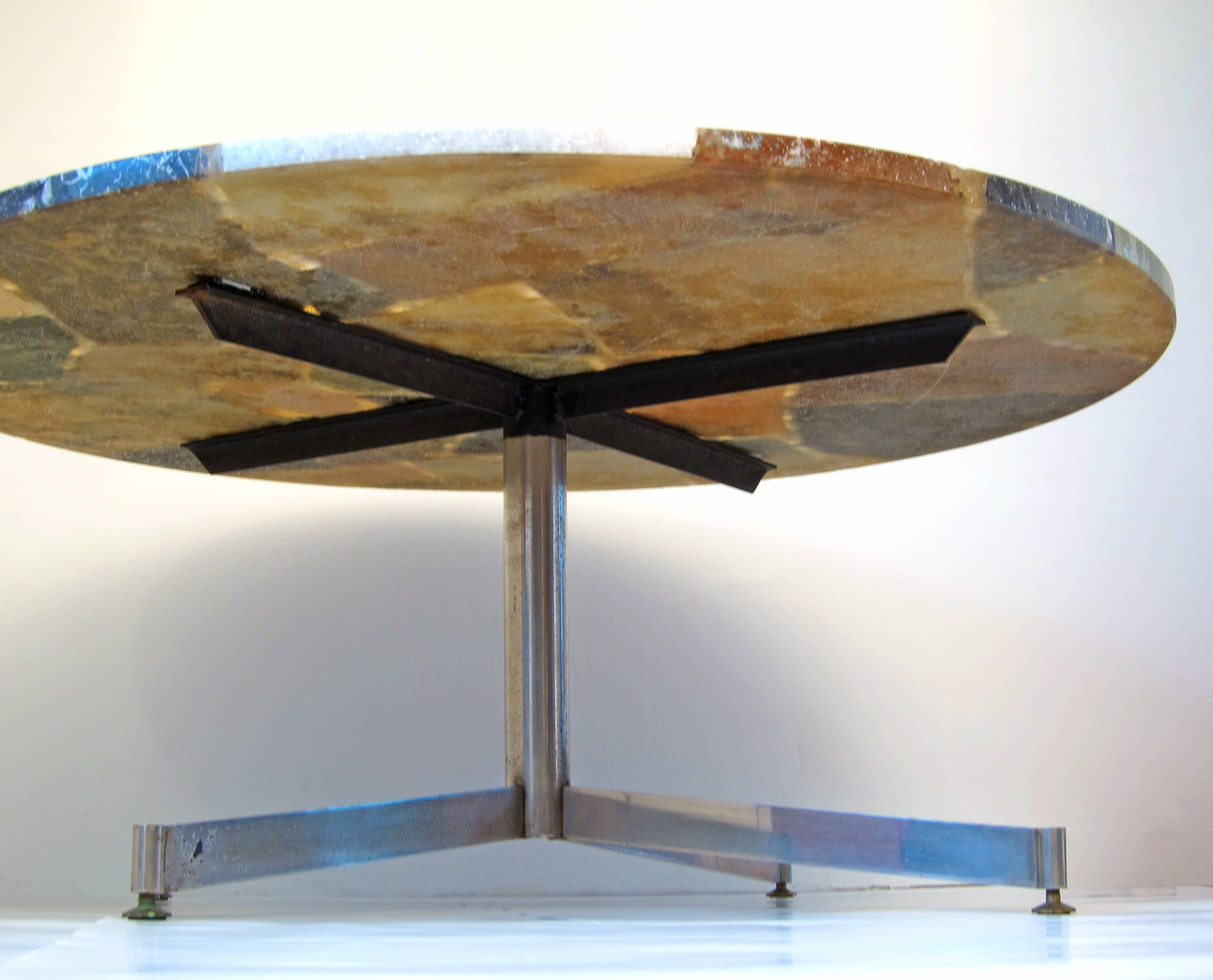 Sixties vintage design stone coffee table