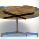 Vintage 1960s stone coffee table