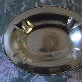 Silver metal silver metal silver bread basket bead.