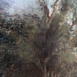 HST painting (19th/20th century) Children fishing in the undergrowth