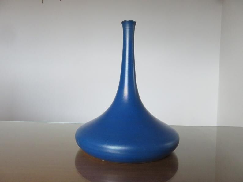 Modernist ceramic vase Plascassier de Grasse Pottery de la Brague 60s 70s