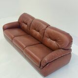 Vintage design sofa from Poltrona in imitation leather