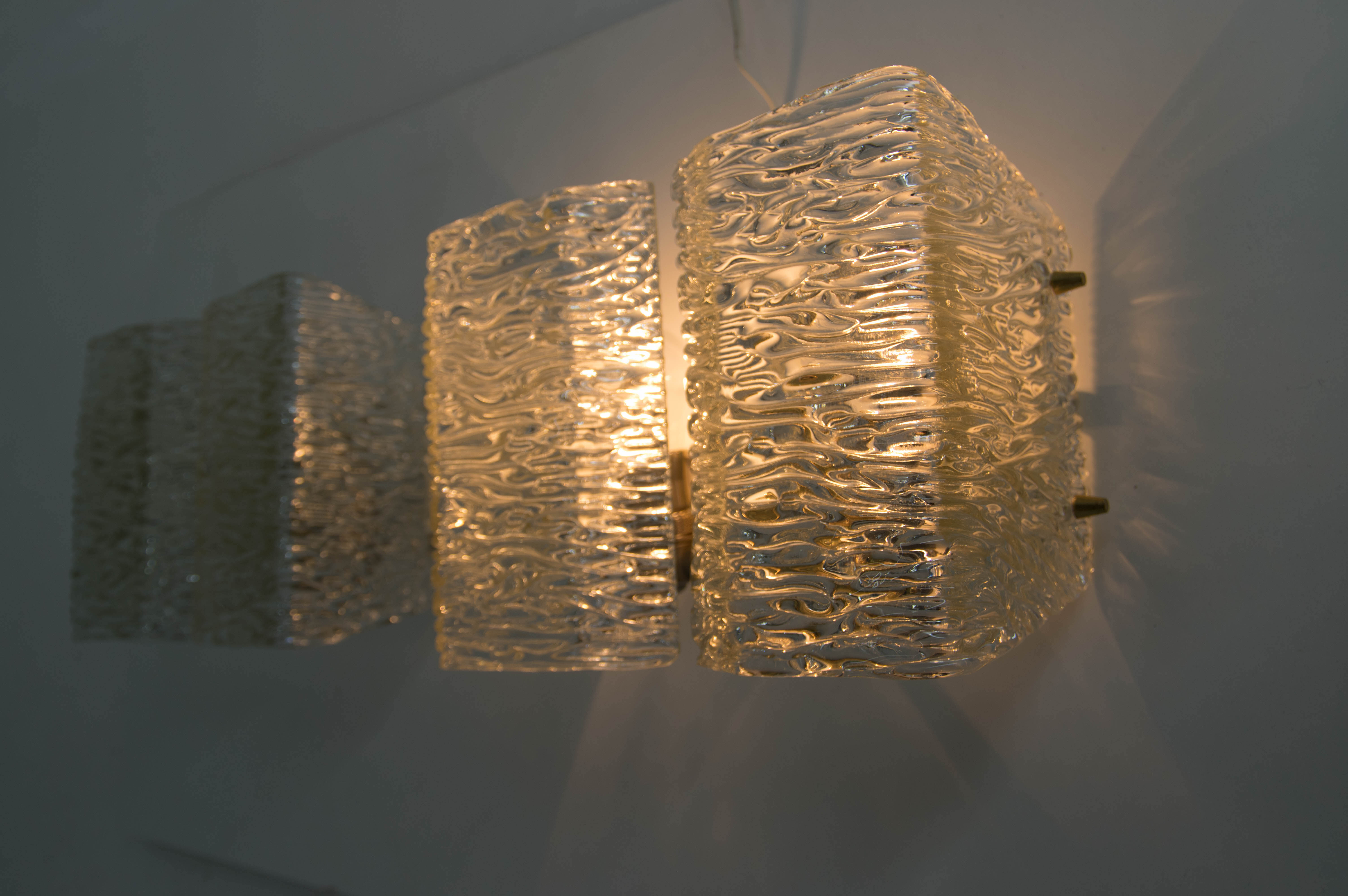 Set of two wall lamps by kalmar, 1950s