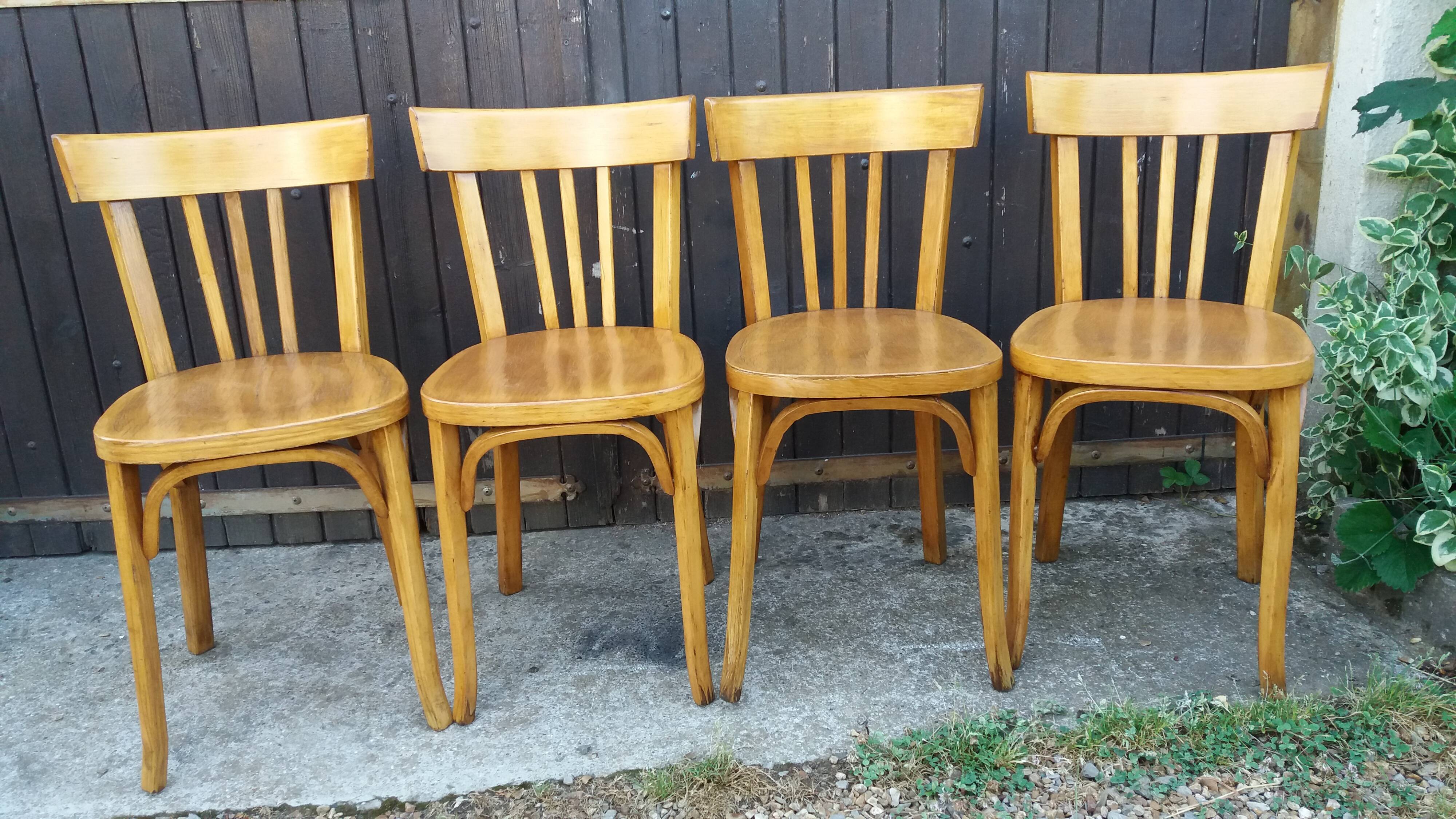 Set of 4 Baumann bistro chairs