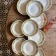 Set of 10 vintage deep plates, Monico models by Digoin/Sarregue.