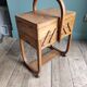 Sewing box worker wood Torck vintage art deco style