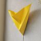 Applique vintage en plastique jaune Ikea 1990