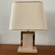 Travertine and brass lamp from the 70s