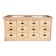 Furniture with 2 basins in raw wood
