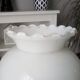 White opaline and brass lamp 50/60s