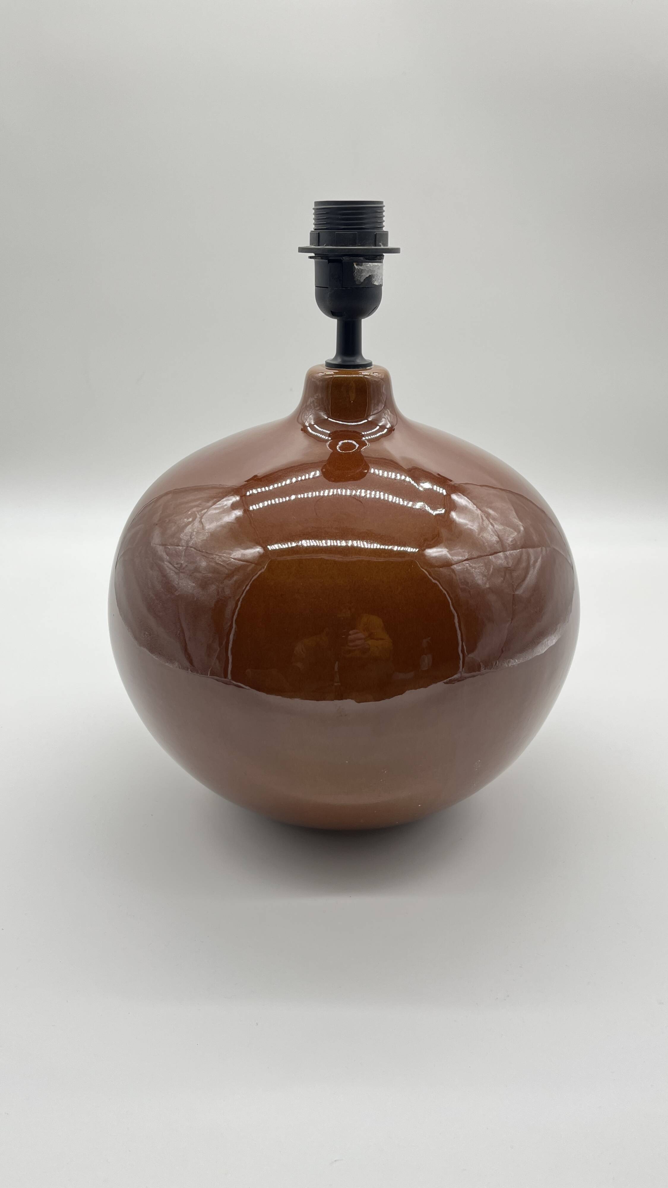 Important ceramic ball lamp base