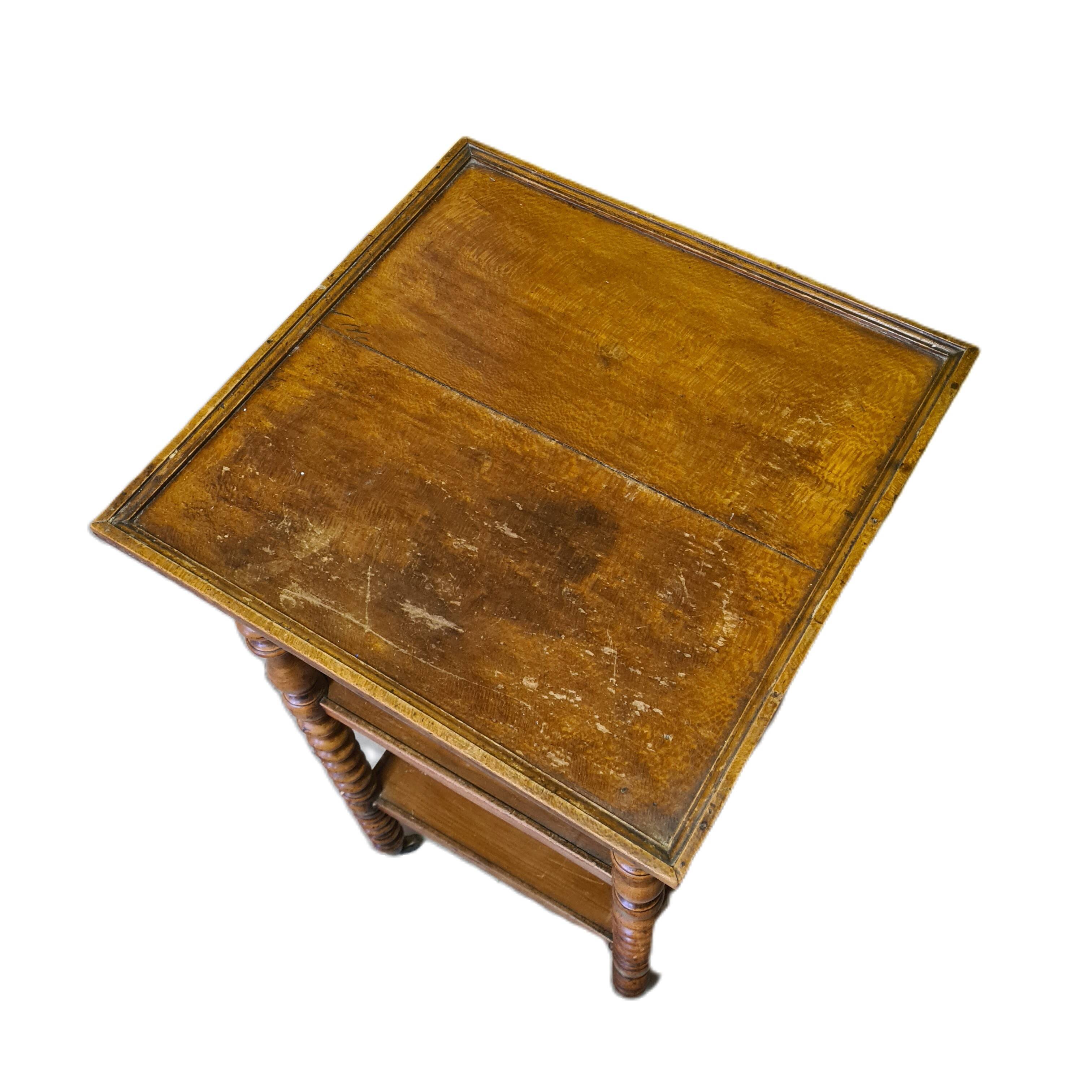 French Walnut Plant Table With Drawer, Mid 19th Century