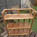 Vintage 70's rattan shelf