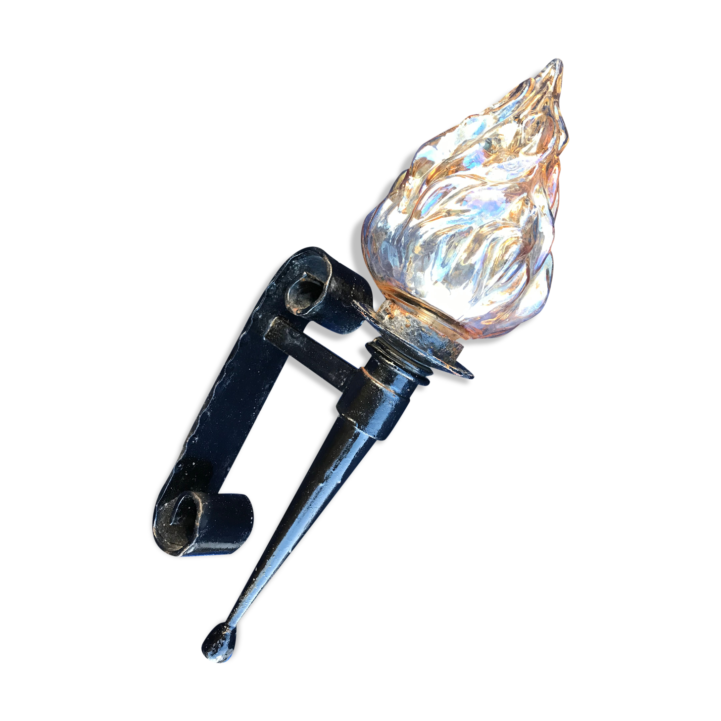 Vintage torch wall lamp