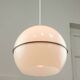 Italian Space Age Pendant Lamp in Plexiglass and Brass, 1970s