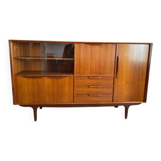 Vintage high teak sideboard