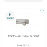 SITS Brandon corner sofa and stool