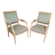 Pair of large Louis XVI style armchairs
