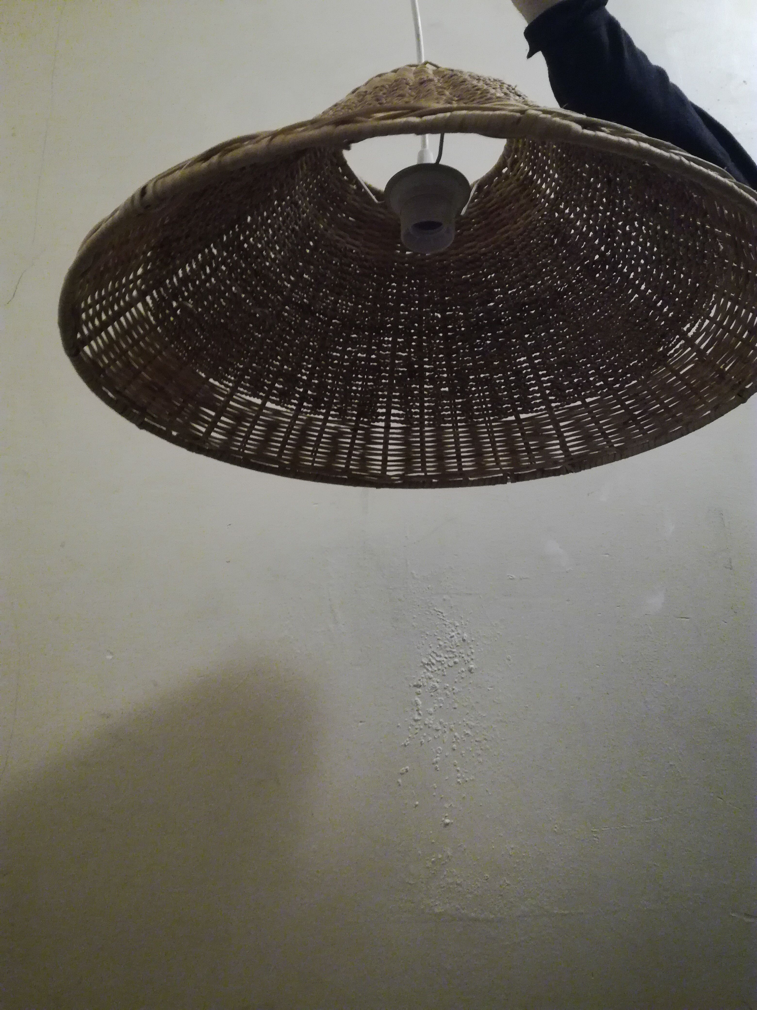 Suspension en ratan et cordon «my vintage home»
