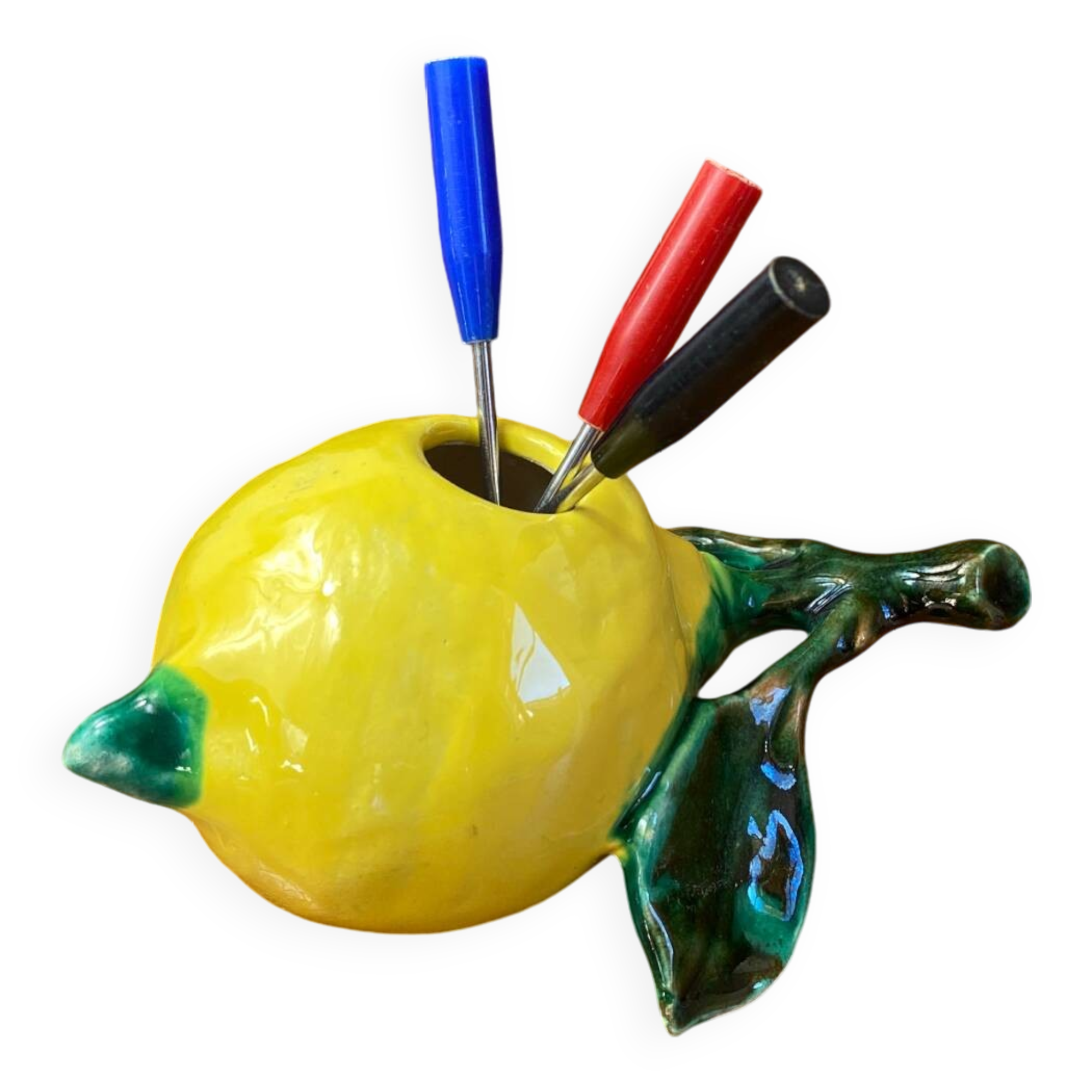 Vallauris ceramic aperitif pick holder