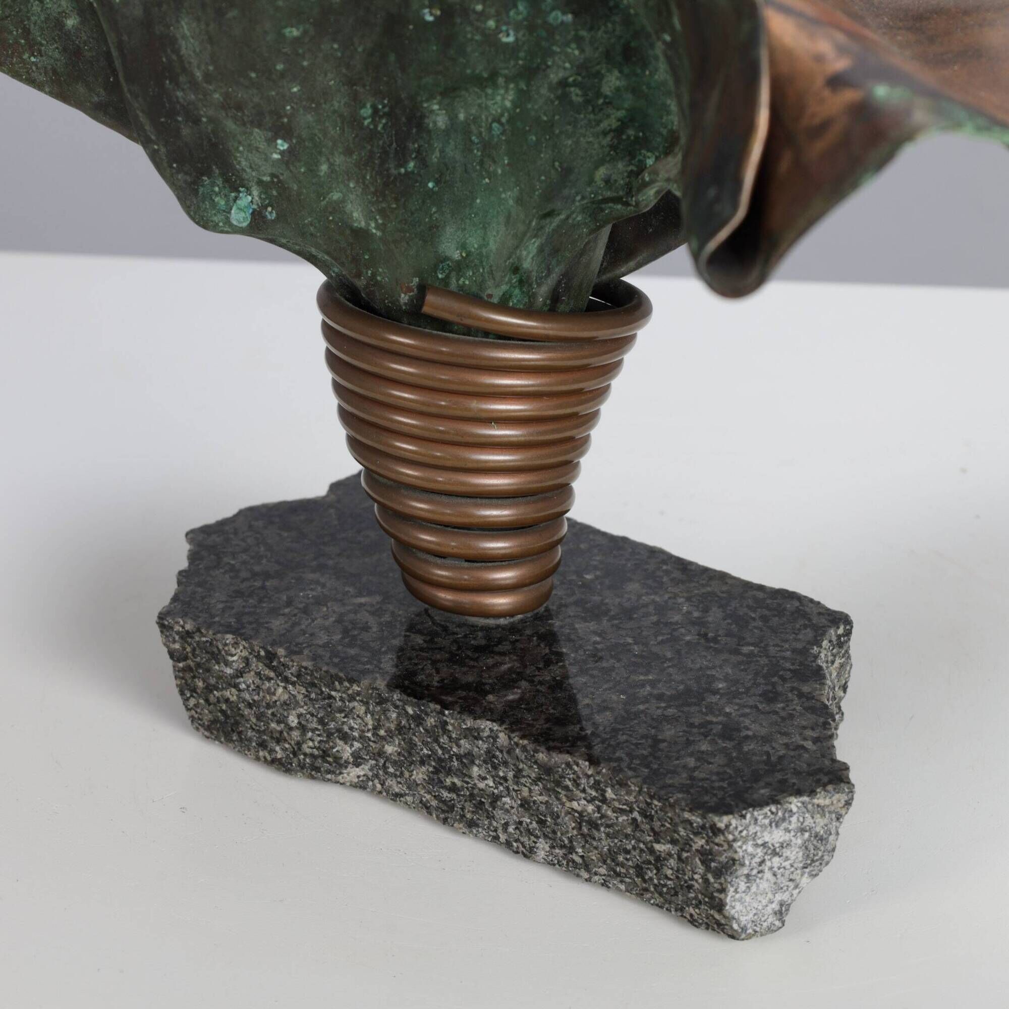 Sculptural copper vase by Bart van Bekhoven, Netherlands, 1980s