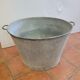 Old zinc basin 67cms in diameter