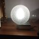 Pair of vintage globe wall lights with bubbled glass by INDA design Space Age