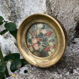 Small vintage golden frame