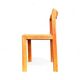 Set of 4 vintage chairs in solid ash and cane