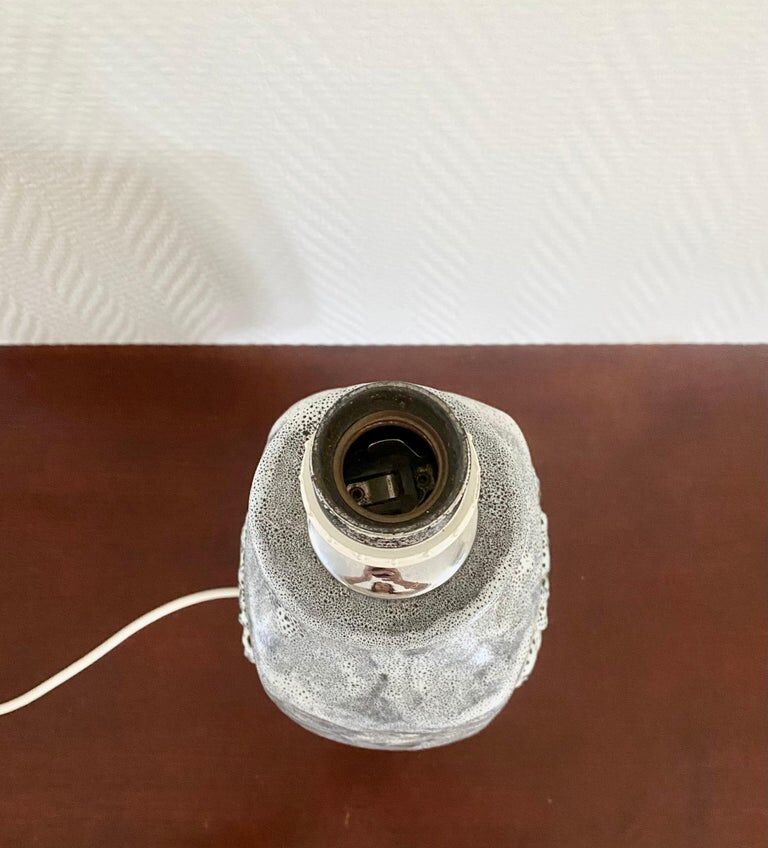 Brutalist Ceramic Table Lamp By Walter Gerhards, ca. 1960s